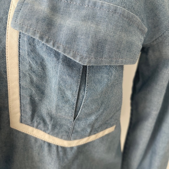 IRO Hamie Denim with Lamb Leather Trim - Picture 5 of 7